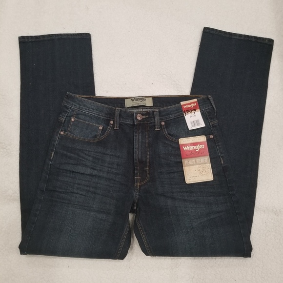 wrangler authentics men's premium flex straight leg stretch jean